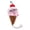 B-Pink, variant on Ice Cream Cone Shaped Pet Squeaky Toy, Soft Squeaker and Crinkle Toy, Interactive Play Gift for Small Dogs and Cats
