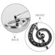 thumbnail image 2 of Broche de mujer con diamantes de imitación, joyería, broches de Metal, broche de nota Musical, 2 of 5