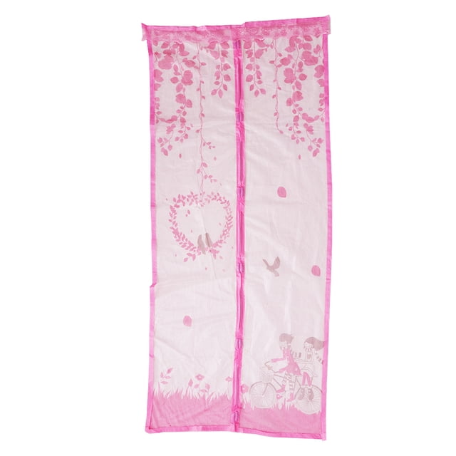 Puerta de Mosquitera Magnética Resistente Y 2 ños Azul Fresco para Adaptarse a Su Puerta 90x210cm