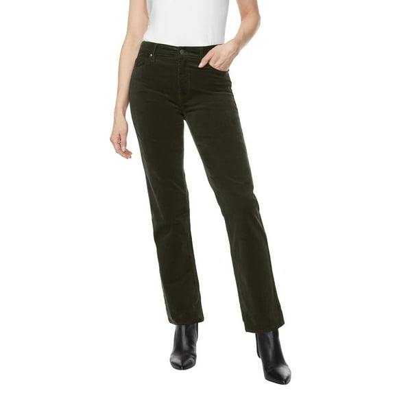 Buffalo David Bitton Women's Stretch Straight Leg Corduroy Pant, Rosemary, 8/29