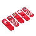 thumbnail image 2 of Teissuly Christmas Decorations Black X Friday 5 pairs of Christmas socks female coral velvet cotton socks red socks Gift, 2 of 9