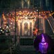thumbnail image 2 of Wosthever Sombrero de para Halloween, accesorios de decoración para fiestas, sombrero de brillante LED, sombrero de fantasma dentado, venta al Kits de decoración para fiestas Zigzag violeta más luz, 2 of 6