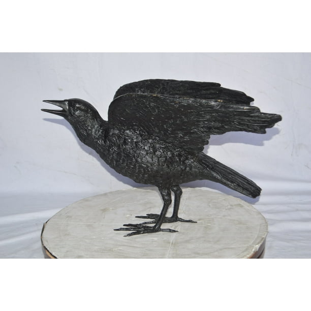 Raven with Open Bronze - Size: 16&quot;L x 25&quot;W x 15&quot;H. - Walmart.com