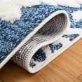 thumbnail image 5 of SAFAVIEH Moroccan Tassel Desmond Southwestern Shag Runner Rug, Blue/Ivory, 2'3" x 8', 5 of 8