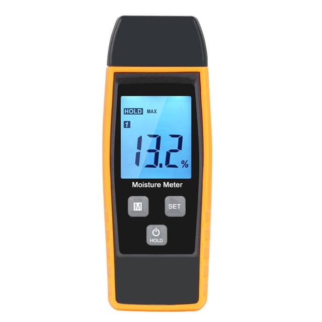 Medidor de humedad portátil, Detector de humedad para materiales de construcción, protección de sonda de pantalla LCD funciones, fácil de operar Yotijar Medidor de humedad