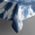 thumbnail image 4 of Blue White Tie Dye Mandala Pattern Rectangle Tablecloth 60"x120",Waterproof Polyester Rectangle Table Cloth, Wipeable Spillproof Polyester Tablecloth for Dining, Camping, Indoor and Outdoor, 4 of 6
