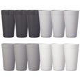 thumbnail image 1 of Water Tumblers US Acrylic Newport, 600 ml, piedra gris, juego de 12, 1 of 8