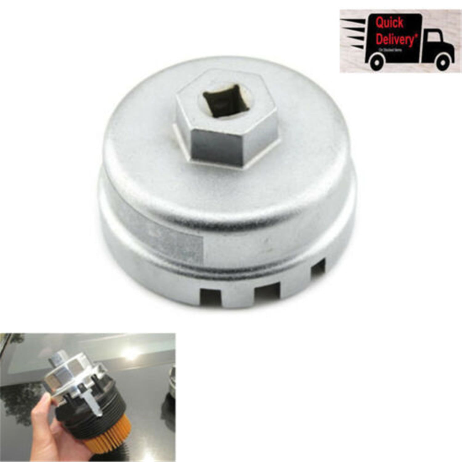 64mm Oil Filter Cap Wrench Socket Remover Housing Tool For Toyota RAV4 Lexus