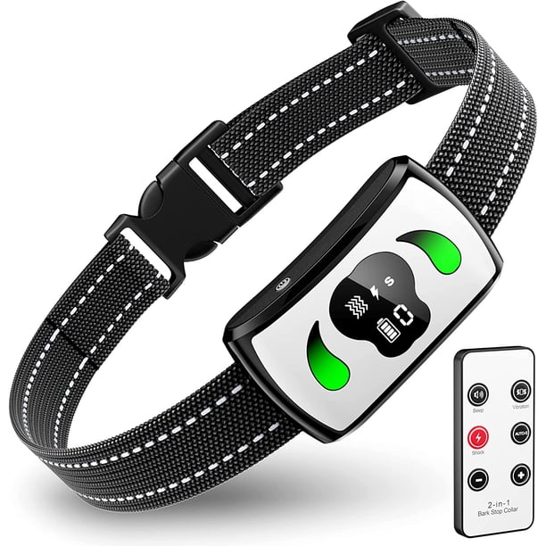 Collar antiladridos para perros con 4 modos de entrenamiento - Collar resistente al agua para perros para interior, jardín y patio, collar antiladridos seguro para perros grandes, medianos y pequeños XianweiShao 8390615129091
