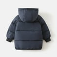 thumbnail image 6 of Kogui Boys Puffer Jacket Baby Kids Hooded Winter Coat Puffer Down Jacket Windproof Fleece Lined 1T 2T (Navy,1-2 Years), 6 of 7