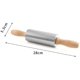 thumbnail image 3 of 2 Pieces Stainless Steel Rolling Pin For Baking Pie Crust Pasta Pastry Pizza, 3 of 5