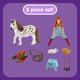 thumbnail image 4 of Playset Schleich Horse Club Mia y Spotty, 9 piezas, de 5 a 12 años, 4 of 9