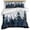 Blue, variant on Forest Bedding 3 Piece Duvet Cover Set Queen Size, Dark Blue Fall Bird Vintage Farmhouse Tree Soft Microfiber Comforter Cover with Zipper Closure & Pillowcases, Wrinkle & FadeResistant Quilt Cover