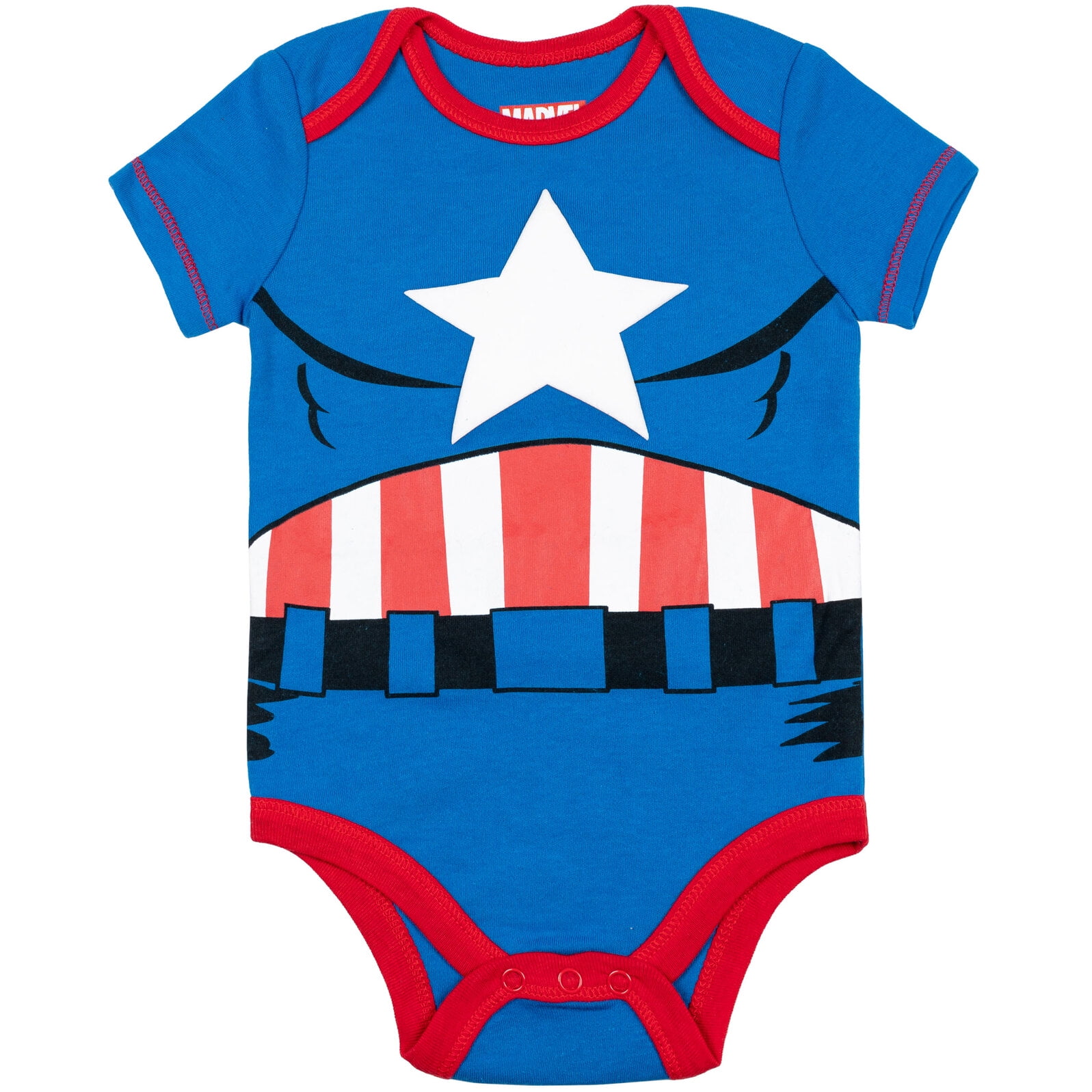 Marvel Avengers Spider-Man Iron Man Captain America Infant Baby Boys 5 Pack Bodysuits Newborn to Infant