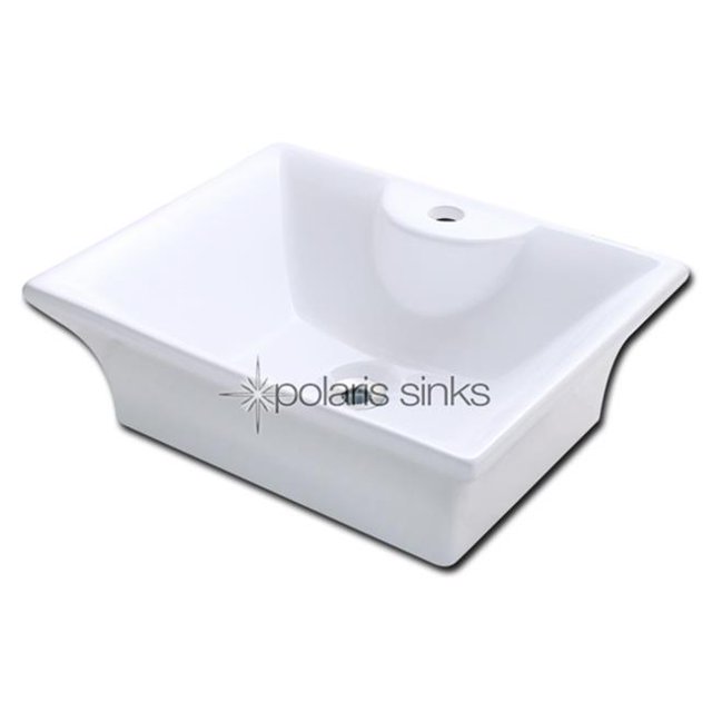 Polaris Sink P051VW White Procelain Vessel Sink