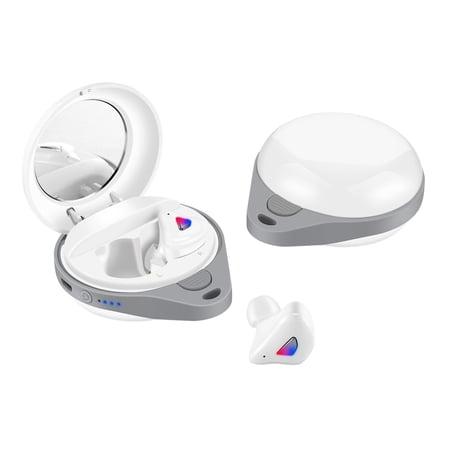 RBCKVXZ Bluetooth Headphones 5.2 Wireless Earbuds Breathing Lamp Noise Reduction Bass IPX5 Waterproofs Sports Earphones Microphone Stereo Headset Birthday Gifts White