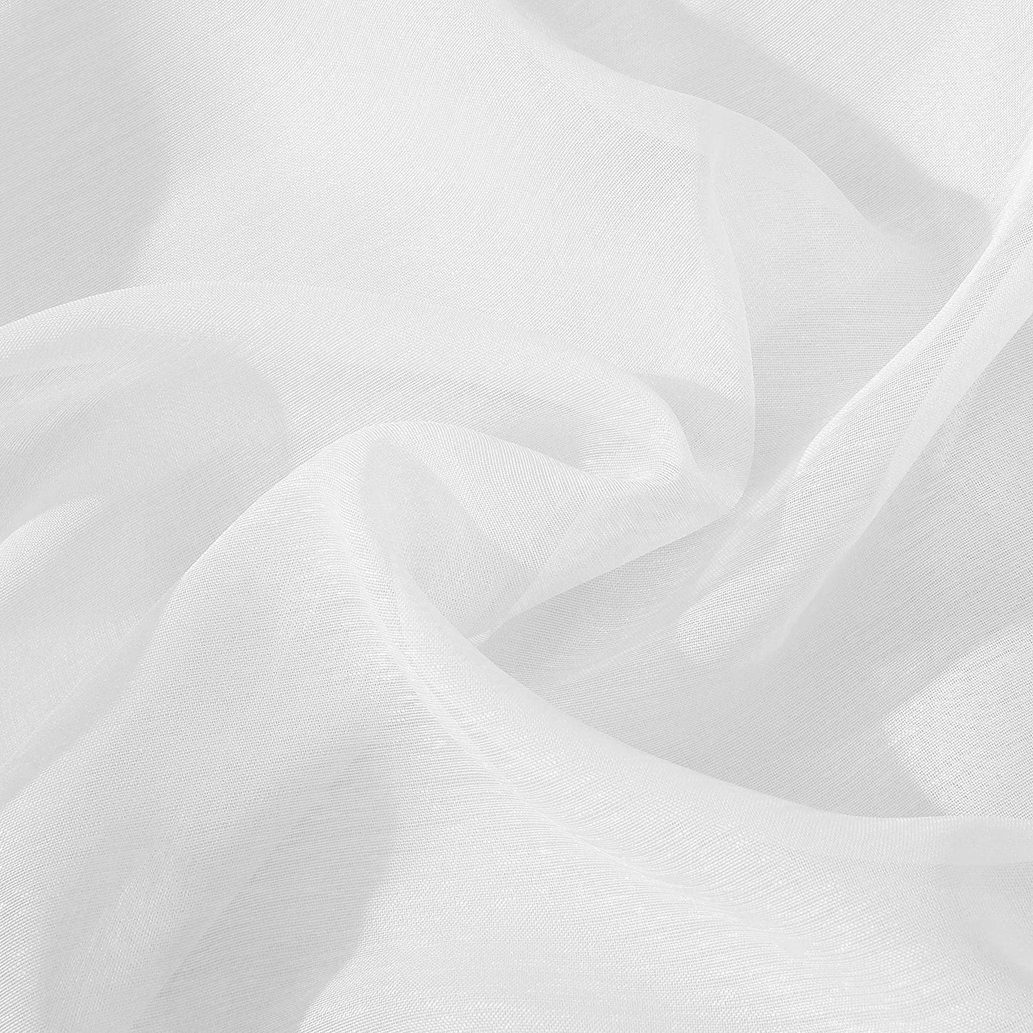 Dainty Home Malibu Textured Semi-Sheer Grommet Top Curtain Panel Pair, 108" x 84" In White