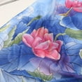 thumbnail image 5 of Weikingp Scarf for Women 160*50Cm Women Flower Print Long Soft Wrap Scarf Simulation Silk Shawl Scarves Neck Scarf Warm Scarf (Clearance) Blue Polyester, 5 of 6