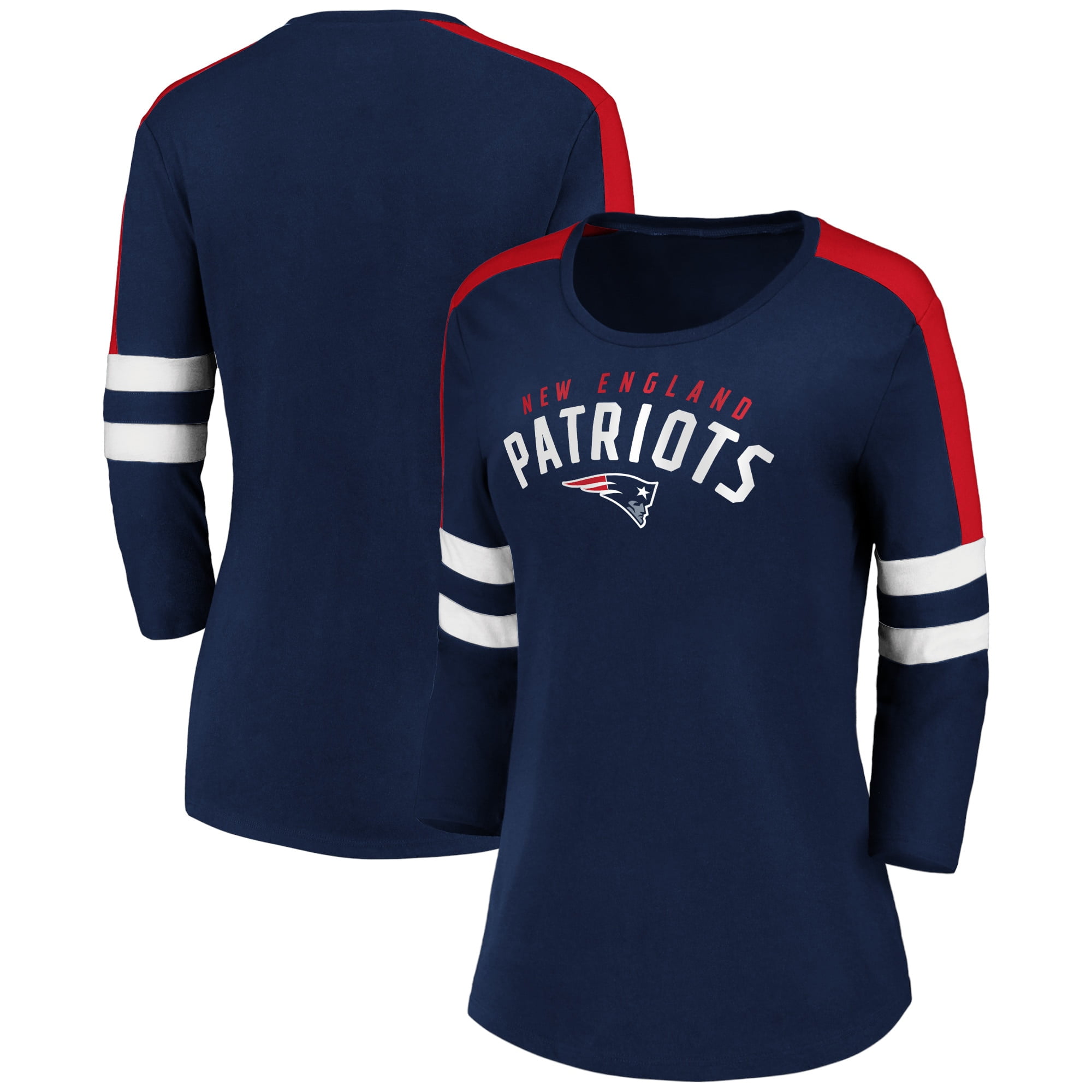 New England Patriots Fanatics Branded Women's Engage Double Team 3/4