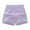 Purple, variant on Women's Elastic Waist Quick Dry Shorts - Loose Fit, Sports/Casual, High Waist - S-XXXXXL