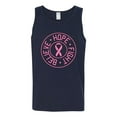 thumbnail image 2 of Believe Hope Awareness Mens Graphic Tank Top, Navy, 3XL, 2 of 3
