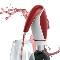 AIDUCHO Electric Wine Aerator, Rechargeable Wine Dispenser Pump, Automatic Wine Pourer, Portable One Touch Wine Decanter and Dispenser for Travel,Gifts for Dad and Wine Lovers(Red White)