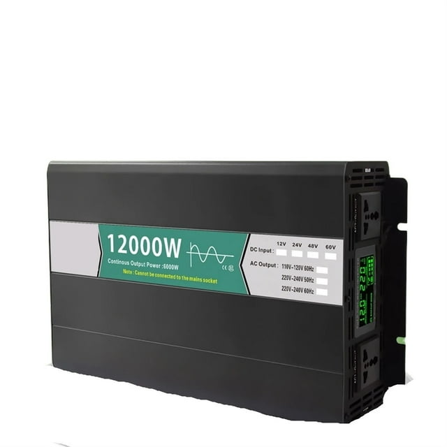 Pure Sine Wave Inverter DC To AC 8000W 12000W Voltage Converter Portable Car Converter Solar LED Inverter ,Easy to Use