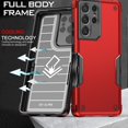 thumbnail image 3 of ShellTech Phone Case for Samsung Galaxy S21 Ultra Case, Military Grade Hard PC and TPU Double Protective Case Cover, Fashion Heavy Duty Shockproof Full Protection Phone Case,Mint, 3 of 7
