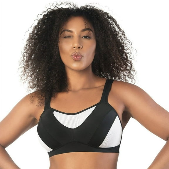 PARFAIT Women's Dynamic Mid-High Impact Sports Bra - Black - 44D