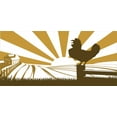 thumbnail image 4 of Rooster Piggy Bank, Morning in the Farm with Cockerel at Dawn with Sunrise in the Background, Ceramic Coin Bank Money Box for Cash Saving, 3.6" X 3.2", Sepia Pale Coffee, by Ambesonne, 4 of 4