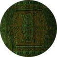 thumbnail image 1 of Ahgly Company Indoor Round Persian Green Traditional Area Rugs, 7' Round, 1 of 1