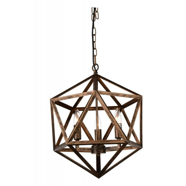 CWI Lighting 4 Light Up Pendant with Antique forged copper finish