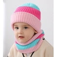 thumbnail image 6 of Yoyauz Kids Winter Hat Thermal Knit Scarf Beanie Elastic Neck Leggings Set Teen Youth Boy Girl Outdoors, 6 of 6