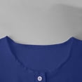 thumbnail image 5 of DYTTDG Women's Babydoll Blouse | Elbow Puff Sleeve Round Neck Top, Button Down Casual Summer Breathable Blouse for Daily & Vacation Wear, 5 of 8