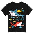 thumbnail image 4 of Zshosam Kids T Shirt Boys Shirt Letter Print Short Sleeve Toddler Boy Tshirts Shirt for Kids Size 9T 10T,(Black 9-10 Years), 4 of 4