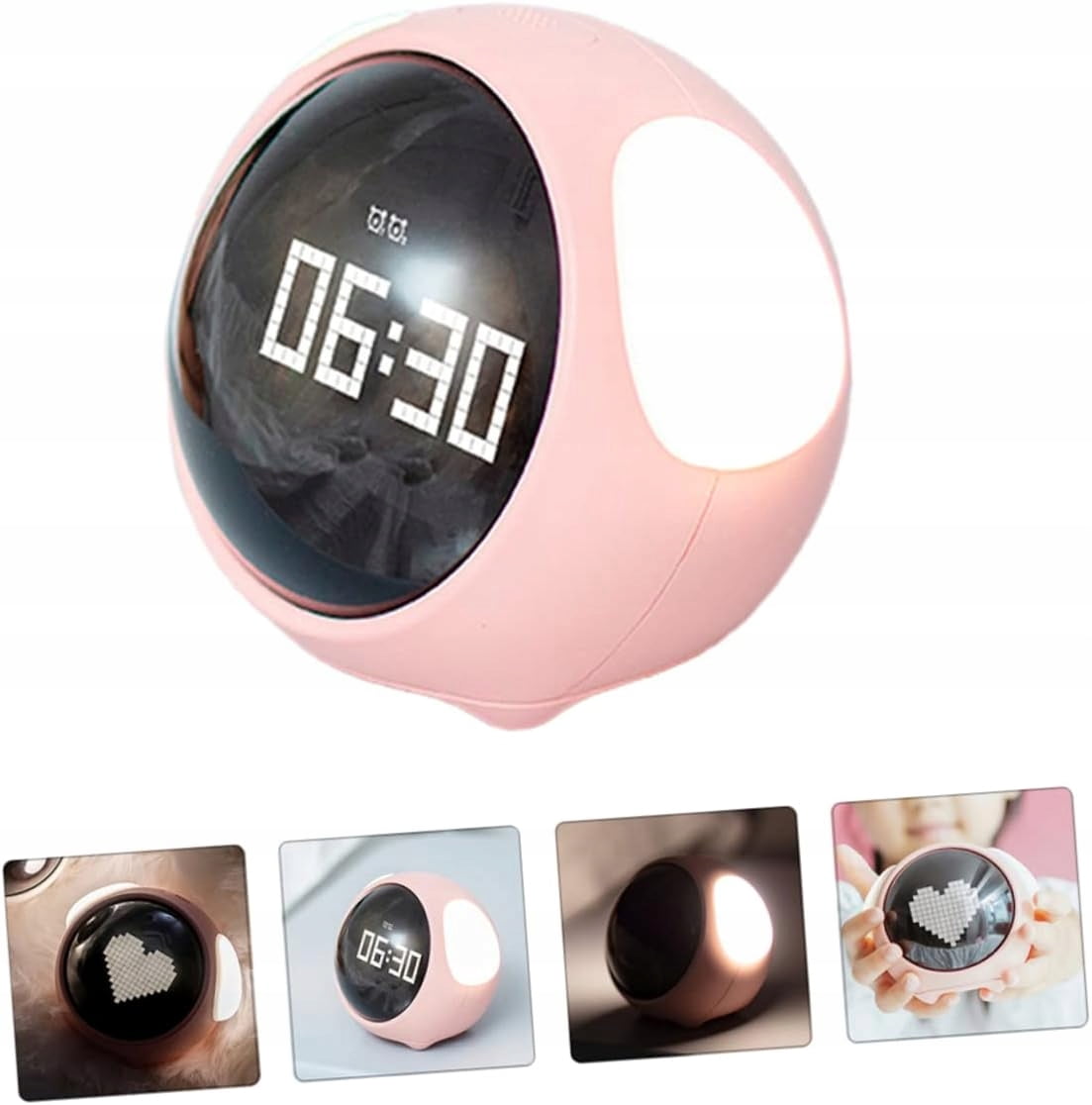 Multifunctional children's clock with night light and emoji alarm clock