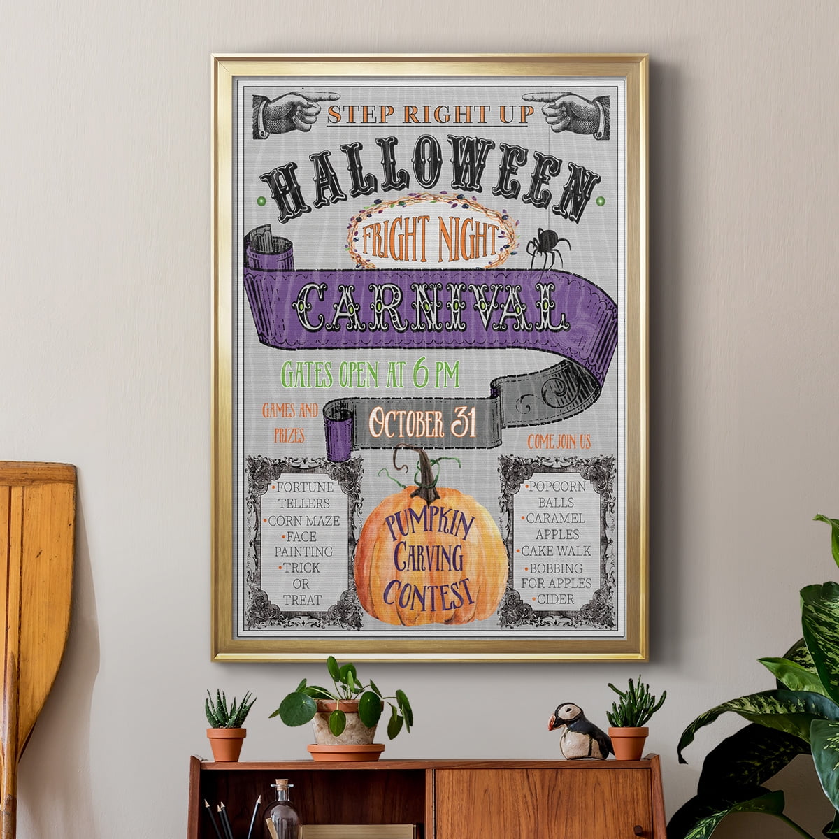 Carnival Sign Premium Classic Framed Print - Ready to Hang