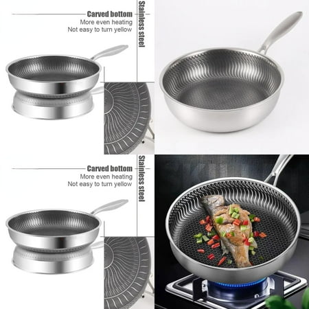 

DUFDERIA Premium Easy Gourmet Stainless Steel Cookware Set for Induction Gas Stove - Delicious Nonstick Skillet Frying Pan Saucepan and Wok for Exquisite Cuisine