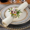 thumbnail image 2 of 6Pcs Easter Rabbits Shaped Napkin Rings Wooden Napkin Holders for Family Gatherings and Seasonal Home Decoration Spring Festival Kitchen Table Decor, 2 of 8
