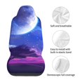 thumbnail image 5 of Sikiie Dreamy Colorful Starry Sky Car Seat Protector 2 Pack Car Seat Cushion Mat, Car Seat Covers for SUV, Truck, Van, 5 of 7