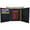 Black, variant on Trifold Leather Wallet W/ Zippered Pockets & ID Window 1655