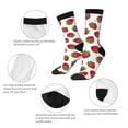 thumbnail image 3 of Yiaed Hand Drawn Strawberry Print Great elasticity Crew Socks Sports socks for Men and Women, 3 of 5