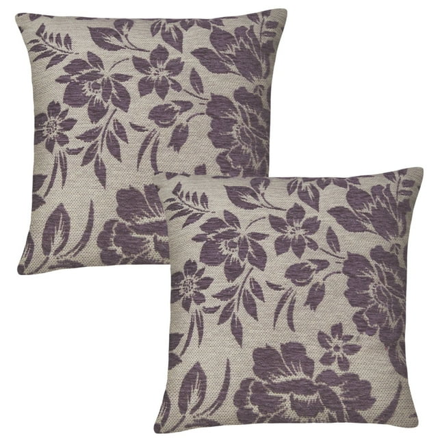 Cojines Decorativos Elefantito Color Lila Violeta 45 X 45 Tela Jacquard