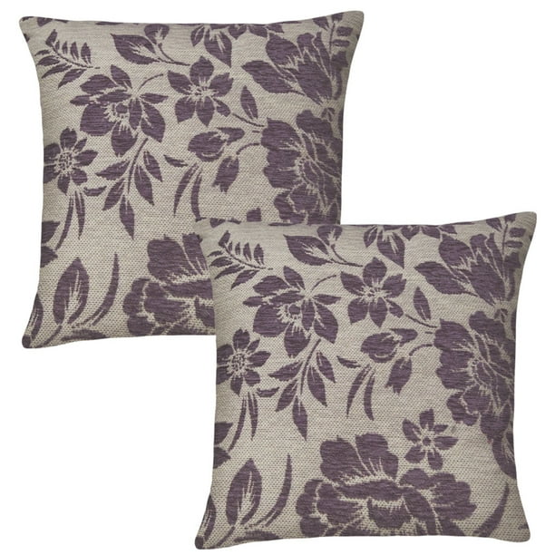Cojines Decorativos Elefantito Color Lila Violeta 45 X 45 Tela Jacquard