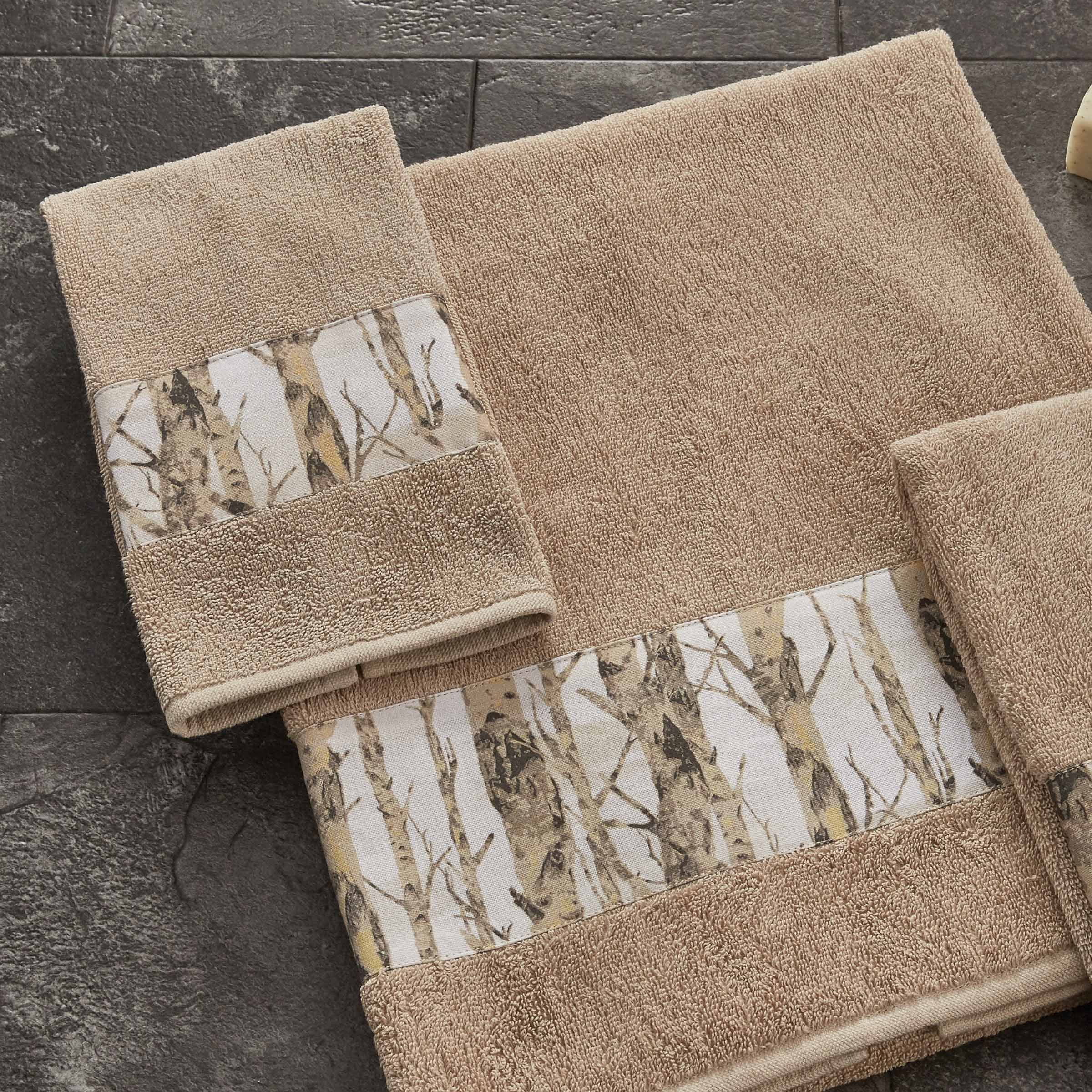 Park Designs Birch Forest Terry Hand Towel Set of 2