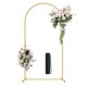 thumbnail image 1 of Soporte de arco para boda Nisoger de metal dorado, 2 m, fondo cuadrado, 1 of 7