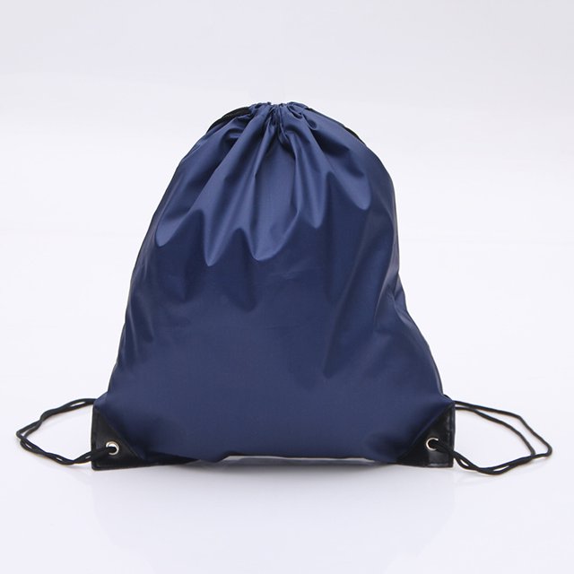 5 Pcs Sac à Cordon 210D Polyester Sac à Cordon en Nylon Oxford Sac de Rangement pour Gym - Marine