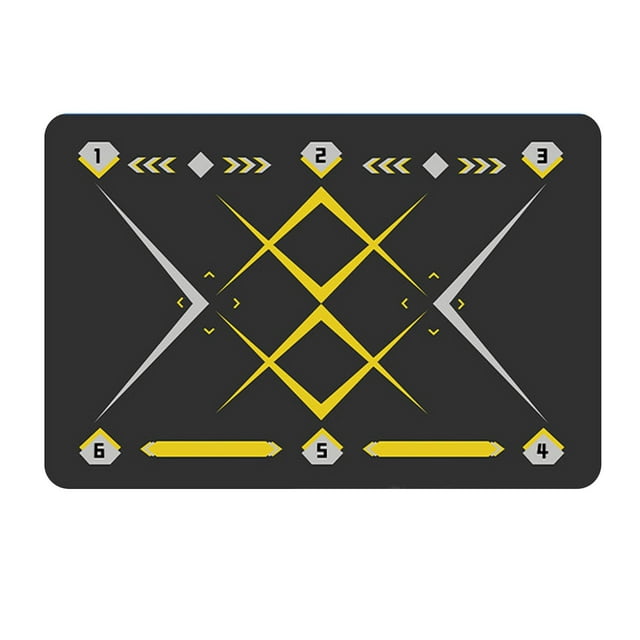 Almencla Football Footstep Training Mat Balle Control Trainer pour Professionnels Adultes Type D