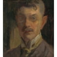 thumbnail image 2 of Ľudovít Pitthordt 20x22 Black Ornate Framed Double Matted Museum Art Print Titled: Self-Portrait (1915-1925), 2 of 5