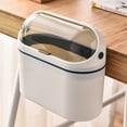 thumbnail image 3 of HOTWINTER Mini Trash Can with Lid, Mini Waste Basket for Desktop, Small Office Countertop Garbage Can, Mountable Tiny Wastebasket for RV, Dorm, Freezer, Laundry, 3 of 6